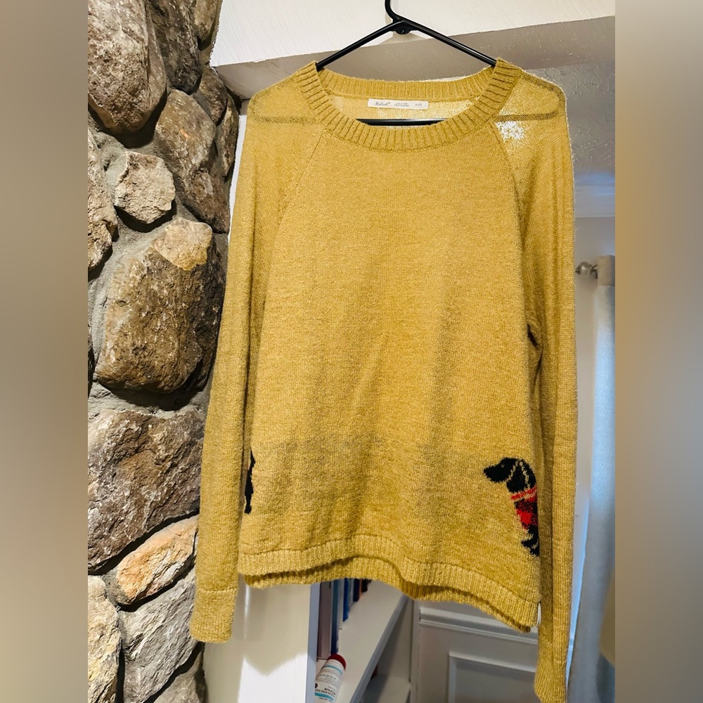 Woolrich Dachshund Weiner Knitted Wool Sweater. Size XL.